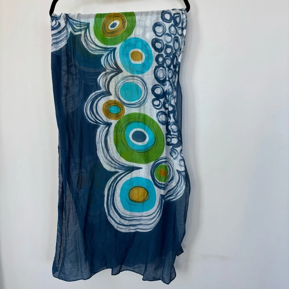 Paisley‎ Road Navy Blue Printed Scarf